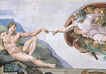 Adam creation by Michelangelo